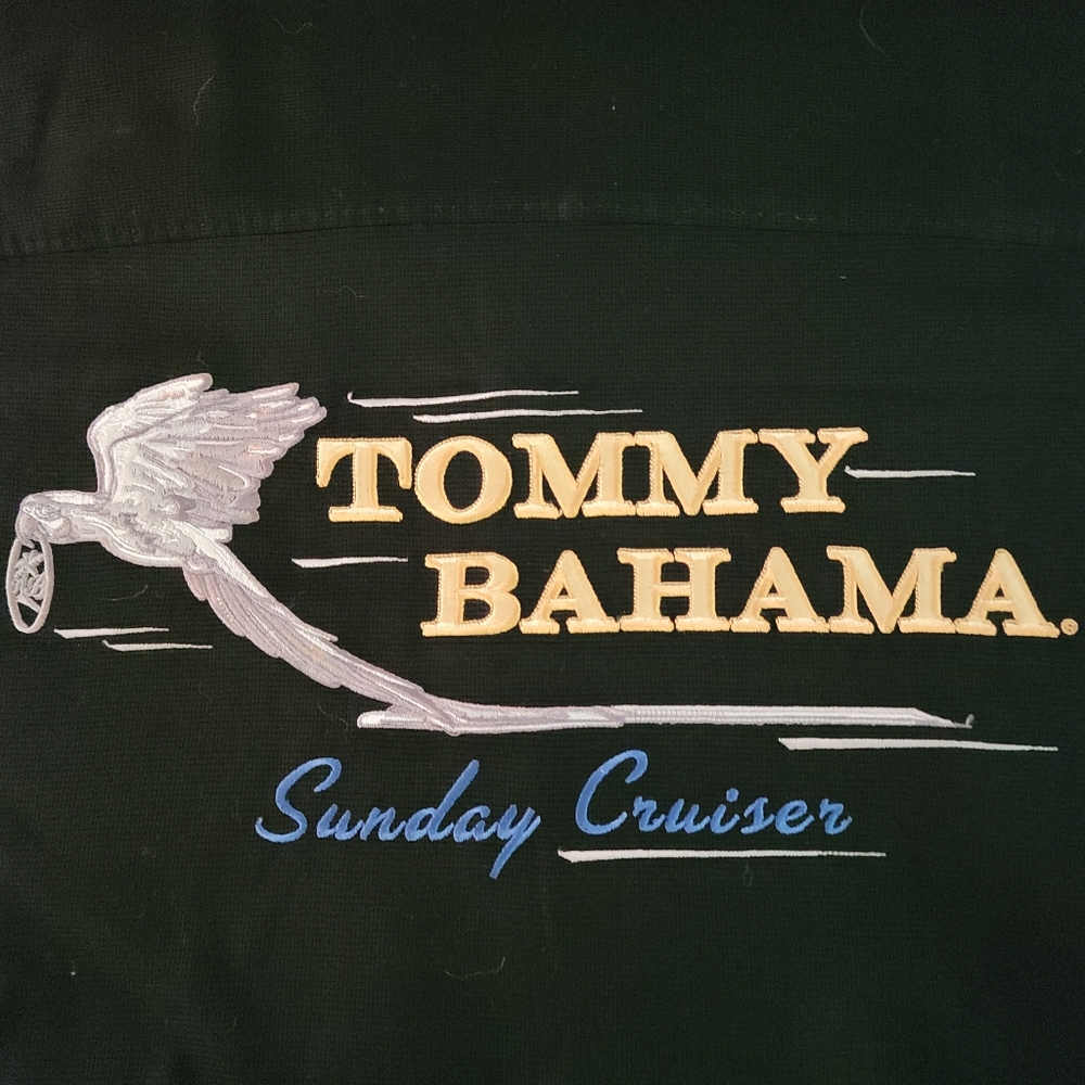 Tommy Bahama embroidered silk shirt